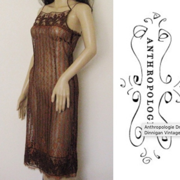 Collette Dinnigan Vintage Lace Slip Dress - Picture 1 of 8